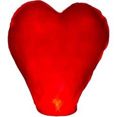 Lanterns And Decor Candle Heart Red