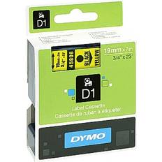 Cintas de etiquetar Dymo Label Cassette D1 Black on Yellow 1.9cmx7m