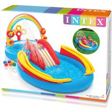 Toboganes acuáticos Intex Rainbow Ring Inflatable Play Center w/ Slide