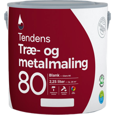 Tendens 80 Metalmaling, Træmaling Hvid 2.25L