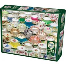 Cobblehill Classic Jigsaw Puzzles Cobblehill Teacups 1000 Pieces