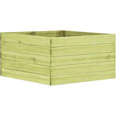 Pine Outdoor Planter Boxes vidaXL Garden Planter Flower Box 49171 100x100x54cm