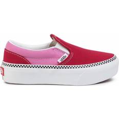 Vans classic slip on barnskor Vans Kid's 2 Tone Classic Slip-On Platform - Chili Pepper/Fuchsia Pink