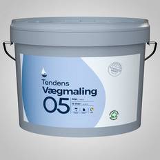 Dækmaling - Indendørs maling - Tæppe - Vandbaserede - Vægmaling Tendens 5 Vægmaling Hvid 4.5L