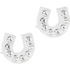 Transparent Smycken Blomdahl Brilliance Horseshoe Earrings - White/Transparent