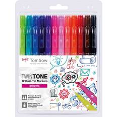 Tombow Hobbymateriale Tombow TwinTone Bright 12-pack