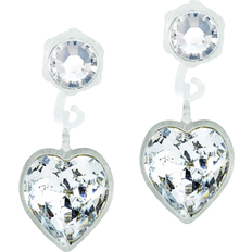 Blomdahl pendant Blomdahl Heart Pendant Earrings - White/Transparent