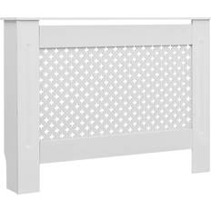 vidaXL Cache-radiateur Blanc 112x19x81,5 cm MDF