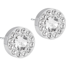 Blomdahl Brilliance Halo Earrings - Silver/Transparent