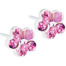 Flower Earrings - White/Light Rose