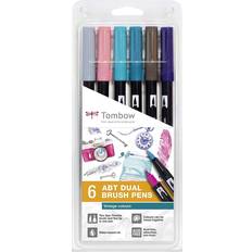Gröna Penselpennor Tombow ABT Vintage Colors 6-pack
