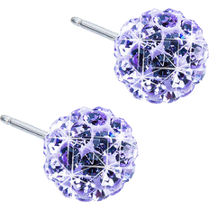 Blomdahl Lila Örhängen Blomdahl Ball Earrings - Silver/Violet