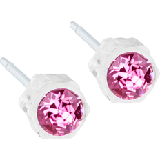 Plast Örhängen Blomdahl Skin Friendly Earrings - White/Rose