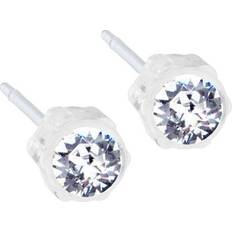 Skin Friendly Earrings - White/Transparent