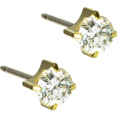 Blomdahl Skin Friendly Earrings 5mm - Gold/White