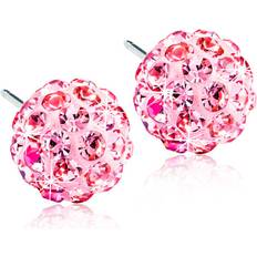 Blomdahl Caring Jewellery Natural Earrings - Silver/Light Rose