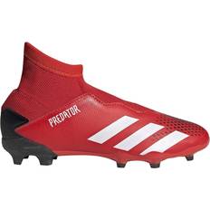 Adidas Red Football Shoes Adidas Junior Predator 20.3 FG Boots - Active Red/Cloud White/Core Black