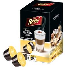 Vanilj Kaffekapslar Café René Vanilla Latte Macchiato 16st