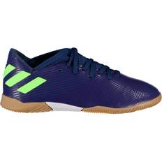 EVA Chaussures de football adidas Junior Nemeziz Messi 19.3 Indoor - Tech Indigo/Signal Green/Glory Purple