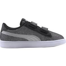 Børnesko Puma Kid's Smash v2 Glitz Glam - Black/Silver/PW