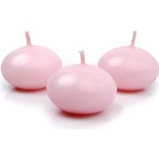 Oval Kagelys PartyDeco Lanterns And Decor Candle Floating Disc Pink 50-pack