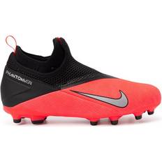 Nike Fodboldstøvler Nike Jr. Phantom Vision 2 Academy Dynamic Fit MG - Laser Crimson/Black/Black/Metallic Silver