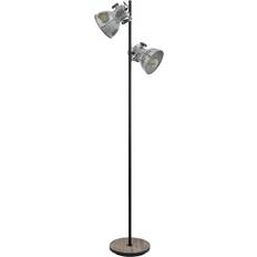 Indbygget strømafbryder - Træ Gulvlamper & Havelamper Eglo Barnstaple Silver Gulvlampe 158cm