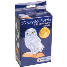 Hcm-Kinzel Crystal Puzzle Owl Transperent 42 Bitar