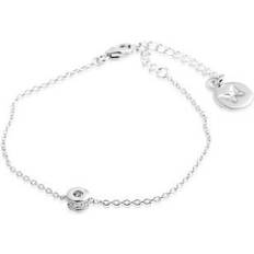 Gynning mini älskad Gynning Jewelry Älskad Mini Bracelet - Silver/Transparent