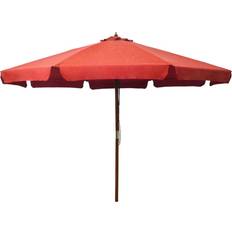 vidaXL Ombrellone da Esterni con Palo in Legno 330 cm Terracotta 330cm