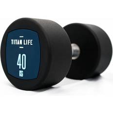 40 kg - Yksittäinen käsipaino Käsipainot Titan Life Dumbbell PU, Käsipainot kumiset