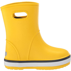 Regenlaarzen Crocs Kid's Crocband Rain Boot - Yellow/Navy