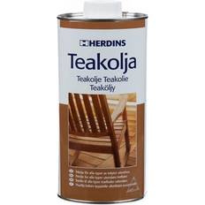 Träolja utomhus Herdins Teak Träolja Transparent 1L