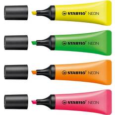 Arts & Crafts Stabilo Neon Highlighter Assorted 4-pack