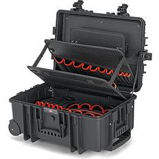Knipex Työkalulaukku "Robust45 Move" Elektro, tyhjä integroiduilla pyörillä ja teleskooppikahvalla