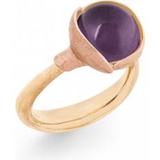 Lotus ring 2 Ole Lynggaard Lotus Ring 2 - Gold/Rose Gold/Amethyst