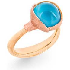 Ole lynggaard lotus ring 2 Ole Lynggaard Lotus Ring 2 - Gold/Rose Gold/Sky Blue Topaz