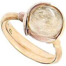 Lotus ring 2 Ole Lynggaard Lotus Ring 2 - Gold/Rose Gold/Rutile Quartz