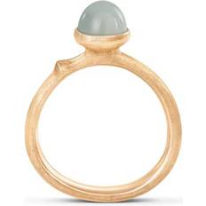 Akvamarin Ringe Ole Lynggaard Lotus Ring 0 - Gold/Aquamarine