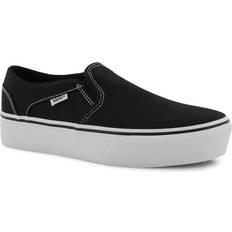 Vans Asher Platform Canvas - Black - Female