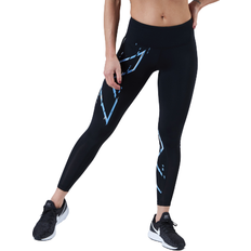 2xu mid rise compression tights dam 2XU Mid-Rise Compression Tights Women - Black/Blue