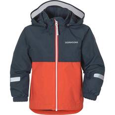 130 Windjacks Didriksons Viken Kids Jacket - Blue/Orange