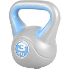 Zilver Kettlebells Gorilla Sports Kettlebell 3 kg Kunststof Trendy