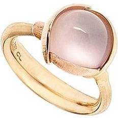 Ole lynggaard lotus ring 2 Ole Lynggaard Lotus Ring 2 - Gold/Rose Gold/Rose Quartz