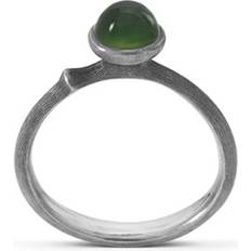 Ole Lynggaard Lotus Ring 0 - Silver/Serpentine