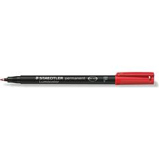 Rosso Penne per Tessuti Staedtler Lumocolor Permanent Pen F 318 Red 0.6mm