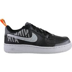 Nike Air Force 1 LV8 2 GS - Black/Dark Grey/Total Orange/Wolf Grey