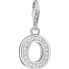 Thomas Sabo Charm Club Letter O Charm Pendant - Silver/White