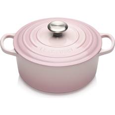 Spülmaschinenfest Sonstige Töpfe Le Creuset Shell Pink Evolution med lock 4.2 L 24 cm