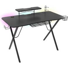 600.0 mm Pelaamispöydät Genesis Holm 300 RGB Gaming Desk - Black